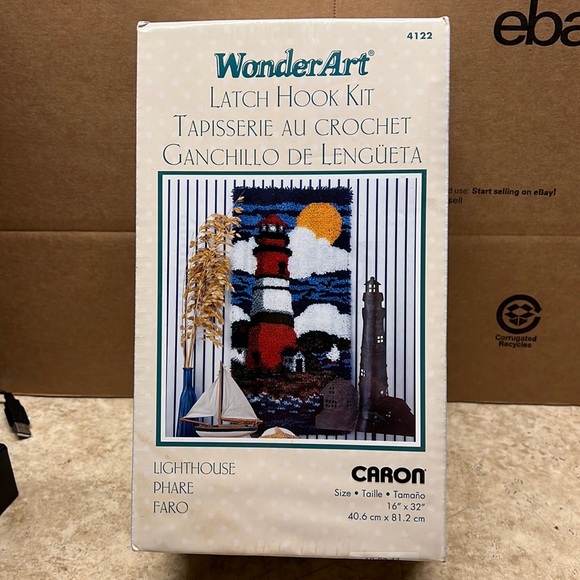 Wonder Art Lighthouse Latch Hook Kit by Caron - Picture 1 of 3
